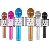 Renas Store Bluetooth Bağlantılı Pembe Karaoke Mikrofonu Dahili Hoparlörlü USB Tf Kart Destekli 2 Yıl Garantili