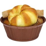 Renas Store Bora Hasır Desenli Ekmek Sepeti Yuvarlak 19, 5 cm