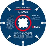 Renas Store Bosch 1x Expert Carbide Multi Wheel X-Lock Kesici Diskler (Sert Ahşap, Çivili Ahşap, Plastik, Alçıpan Panel, Ø 115 Mm, Aksesuar Küçük Avuç Taşlama Makinesi)