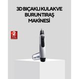 Renas Store Burun Kulak ve Kaş Tıraş Makinesi 3D Keskin Lı Pil ile Çalışan