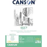 Renas Store Canson 204127407 1557 Çizim ve Eskiz Kağıdı, A5, Saf Beyaz