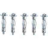 Renas Store Çelik Alçıpan Boşluk Dübel Frt Tuğla Duvar Bims Paraşüt Dübeli 6X52 Metal 5 Adet