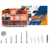 Renas Store Civtec 312 Parça 12 Çeşit Vida ve Dübel Seti - Takım Çantası TK100