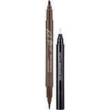 Renas Store Clıo Yarı Kalıcı Kaş ve Makyaj Düzeltici Kalem Seti Kill Brow Dual Tattoo Pen Set (03 Gray Brown)
