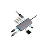 Renas Store Codegen CDG-CNV40 Codegen USB 3.1 Type-C - 8in1 3xusb 3.0+Hdmı+Usb 3.1 Type-C + RJ45 Ethernet+ Sd/micro Sd Kart CDG-CNV40