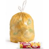 Renas Store Cook Büzgülü Çöp Torbası, Orta Boy, 55 x 60 Cm, 15 Yaprak, Kavun Kokulu, Turuncu