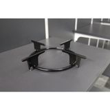 Renas Store Cook-Lab 4 Ad Bosch Vestel Uyumlu Emayeli Cam Ocak Izgarası (Çember Çapi 16,5 - Bacaktan Bacağa 23,5 Cm) Siyah