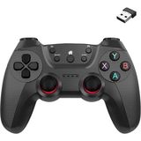 Renas Store Coverzone 2.4g Kablosuz Oyun Kolu Pc Uyumlu Pilli Joystick Wireless Gamepad Hassas Trigger Kaymaz Tasarım G2.4g (Siyah)