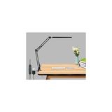 Renas Store Coverzone Dekoratif LED Masa Lambası SY040 USB Kablolu Kademeli 3 Eklemli LED Masa Lambası, Kıskaçlı Model Çalışma Masası Lambası Kitap Okuma Için Işık (SY040 - Siyah)