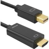 Renas Store Coverzone Mini Displayport To HDMI Kablo – 4K UHD 1080P Destekli, Tak Çalıştır, Ses ve Görüntü Aktarım Adaptörü, Laptop – Monitör – Tv Bağlantısı Için Dönüştürücü Kablo | 1.8 Metre | ZR167