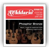 Renas Store D'addario EPBB170 Akustik Bas Gitar Tel Seti, Long Scale, 45-100, Ph