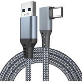 Renas Store Daytona Vr5 Usb3.2 Oculus Quest 3/2/1 Pico 4 Aksesuarları ve Pc/steam Vr, 5gbps Yüksek Hızlı Pc Veri Aktarımı, Vr Kulaklık, Oyun Bilgisayarı, Sanal Gerçeklik Gözlüğü Uyumlu 5 Metre