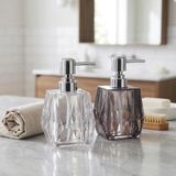 Renas Store Deconox 1 Adet Akrilik Sıvı Sabunluk Seti (200 Ml) - 2 Farklı Renkli Kırılmaz Şeffaf Banyo ve Mutfak Düzenleyici Şık Losyon ve Sabun Pompası Organizer (Asorti)