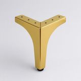 Renas Store Dekor 12 cm Gold Altın Metal Mobilya Ayağı Dayanıklı Modern Tasarım Koltuk Sehpa Masa Tv Ünitesi