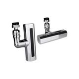 Renas Store Deluxe Krom Gümüş Perlatör Musluk Ucu, 4 Fonksiyonlu, 360° Oynar Başlıklı, Geniş Şelale Akışlı, Banyo ve Mutfak Için