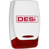 Renas Store Desi Sahte Siren, LED Işıklı Caydırıcı Alarm Görünümlü Sistem, 220V, Dış Mekan Uyumlu
