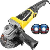 Renas Store Devir Ayarlı Avuç Içi Spiral Taşlama Makinası 2800W 115-125 mm 2 Adet Inox Disk Hediyeli.