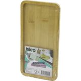 Renas Store Dikdörtgen Ahşap Bambu Yağdanlık Altlık Mini Tepsi 12 x 23.4 x 0.8cm