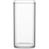Renas Store Dikdörtgen Borosilikat Cam Bardak, 300 ml Kapasite, Isıya Dayanıklı Yapı, Makinede Yıkanabilir, Ev Ofis Restoran Için Kullanıma Uygun Borosilikat Cam Kahve Espresso Latte Sunum Bardağı