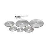 Renas Store Dremel Proxxon Uyumlu Mini Kesici Disk Seti ve 3lü Eğe Seti Balık