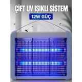Renas Store Elektrikli Sinek ve Sivrisinek Öldürücü 12W Çift Uv Işıklı Böcek Lambası