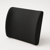 Renas Store Ergonomik Bel Destek Yastığı, Siyah, 35X34X12 Cm, Yıkanabilir Kılıf, Ayarlanabilir Kemer, Ofis ve Araba Için