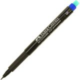 Renas Store Faber-Castell Permanent Asetat Kalem, S Uç, Mavi, Kalıcı ve Solmayan Yazım, Asetat Silgili