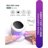 Renas Store Fontenay Mini Uv LED Işık Uv LED Lamba Tırnak Kurutucu Oje Tırnak Kurutma Makinesi Beyaz