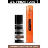 Renas Store Fontenay Saç Dolgunlaştırıcı Keratin Fibers Açık Kahve Topik Saç Tozu 50GR + Saç Spreyi 400ML 2'li Set 2