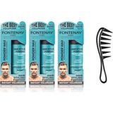 Renas Store Fontenay Saç Şekillendirici Pudra Toz Wax Mat Effect Mavı 20GR X3 + Şekil Tarağı 4'lü Set