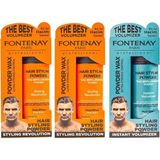 Renas Store Fontenay Saç Şekillendirici Pudra Toz Wax Mat Effect X2 ve Ultra Strong 20GR 3'lü Wax Set