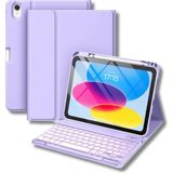 Renas Store Fuchsia iPad 11. Nesil A16 Çipli 2024 2025 ile Uyumlu Klavyeli Tablet Kılıfı