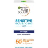 Renas Store Garnier Ambre Solaire Sensitive Advanced Koruyucu Yüz Kremi GKF50+ 50ML 1 Paket (1 x 73 G)