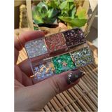 Renas Store Glitter Simli Jel Far Paleti Kremsi Yüz ve Vücut Simi Yüz Taşı 6