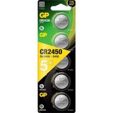 Renas Store Gp Batteries CR2450 2450 Boy Lityum Düğme Pil, 3 Volt, 5'li Kart