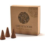 Renas Store Great Loom - Doğal Palo Santo Konik Tütsü - Meditasyon Tütsü Seti - 3 Adet