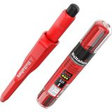 Renas Store Hultafors Profesyonel Derin Delik Işaretleme Kalemi Seti, 10 Yedek Uç (Kırmızı, Sarı ve Grafit) ve Kalemtıraş I I Kuru Marker & Dağıtıcı Kaymaz Klipsli I Marangoz Kalemi, Ahşap, Beton, Plastik ve