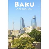 Renas Store I Haven't Been Everywhere, But Baku Is On My List: A Blank Sketchbook For Artists, Drawing, Doodling, Writing, And Recording Your Travels And ... Travel Lovers.: 100 Pages, 6x9 Matte Finish