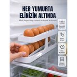 Renas Store Iki Katlı Yumurta Organizeri Buzdolabı Düzenleyici Pratik Saklama Rafı