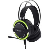 Renas Store Jamesdonkey James Donkey 711 Siyah 7.1 Surround Gaming Kulaklık Neodimyum 50MM Sürücüler 112DB Hassas Mikrofon -43DB Yeşil LED Aydınlatmalı Manuel + Yazılımla Ses Kontrol USB Bağlantı