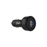 Renas Store Juo 100W LED Ekranlı Type-C + Usb-A Araç Şarj Aleti iPhone & Android & Notebook Araç Içi Şarj Cihazı