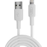 Renas Store Juo 12W 2.4A Usb-A To Lightning iPhone iPad ile Uyumlu Silikon Hızlı Şarj ve Data Kablosu Beyaz 1 Metre