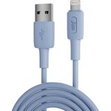 Renas Store Juo 12W 2.4A Usb-A To Lightning iPhone iPad Ile Uyumlu Silikon Hızlı Şarj ve Data Kablosu Mavi 1 Metre