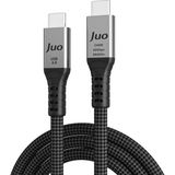 Renas Store Juo USB 4.0 240W 40GBPS Thunderbolt 4 8k 60Hz Usb-C Görüntü Aktarım ve Type-C Hızlı Şarj ve Data Kablosu 1 Metre