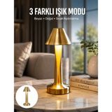 Renas Store Kablosuz LED Masa Lambası 1800MAH 3 Renk Aydınlatma Dokunmatik Yeni Nesil