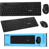 Renas Store Kablosuz Multimedia Klavye - Mouse Seti Siyah Q Klavye KM-510 BX40