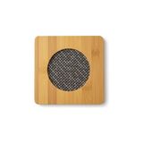 Renas Store Kare Bambu Nihale – Metal Fileli, Isıya Dayanıklı Tencere ve Çaydanlık Altlığı (16,5 x 16,5 Cm)