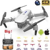 Renas Store Katlanabilir Çift Kameralı Wifi Bağlantılı Drone, Uzaktan Kumanda ve Akıllı Telefon Kontrolü, Siyah