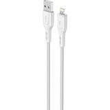 Renas Store Knıt 2A Çıkış, Usb-A To Lightning Şarj ve Data Aktarım Kablosu, Örgü Tasarım, 1 Metre, Beyaz