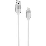 Renas Store Knıt Glam 2.1A Hızlı Şarj Destekli, Usb-A To Lightning Şarj ve Data Aktarım Kablosu, 1 Metre, Beyaz